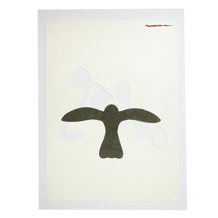 LOGOS  Collage auf Plexiglas, 70 x 50 cm, 2015